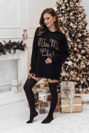 Sweter damski one size MIU MIU z napsiem czarny