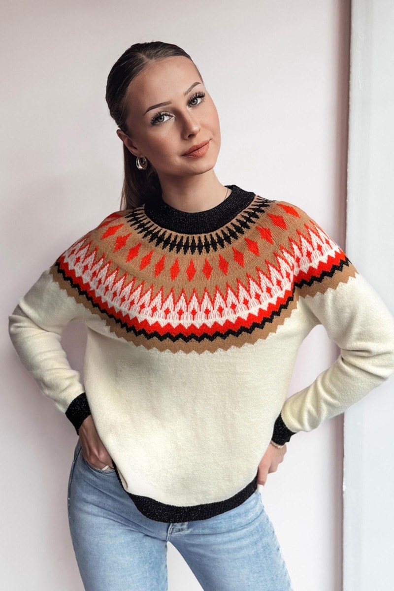 Sweter damski RUBY GLOW beżowy