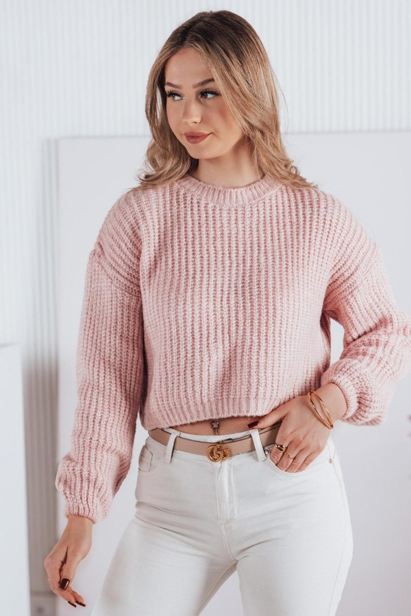 Sweter damski oversize BILLIS różowy