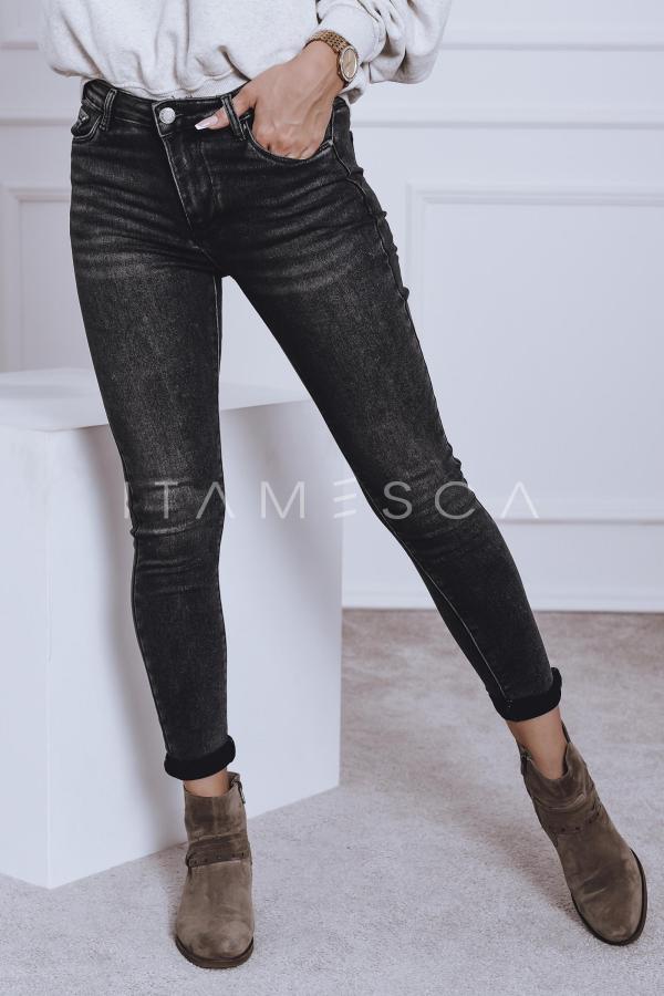 Klasyczne czarne jeansy skinny MIKA