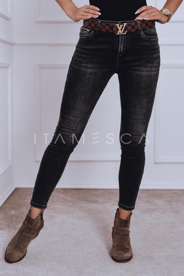 Klasyczne czarne jeansy KATJA