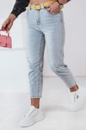 Spodnie damskie jeansowe mom fit JEANMOMENT