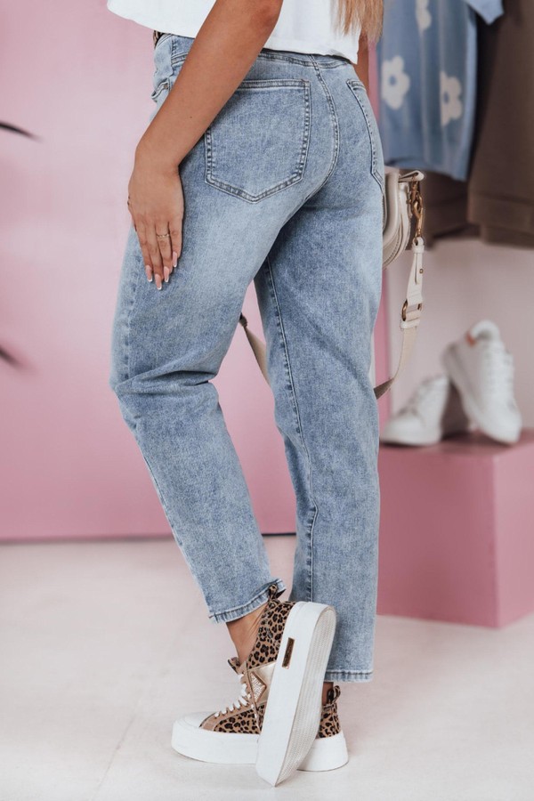 Spodnie damskie jeansowe mom fit CASUALJIN