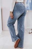 Spodnie damskie jeansowe wide leg BLUEFLEX