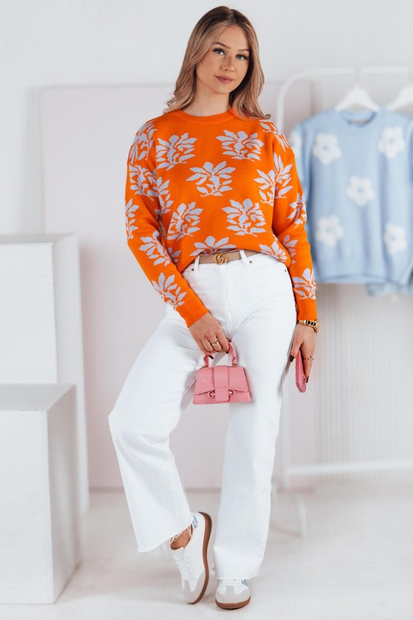 Sweter damski SWEET BUNNY pomarańczowy