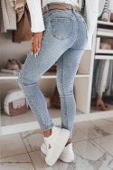 Spodnie damskie jeansowe skinny DEMISTYLE niebieskie