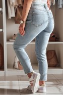 Spodnie damskie jeansowe slim fit STEFANIA niebieskie