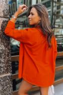 Pomarańczowa kurtka koszulowa damska CALIFORNICATION