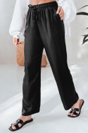 Spodnie damskie casualowe wide leg LOVETRIP czarne