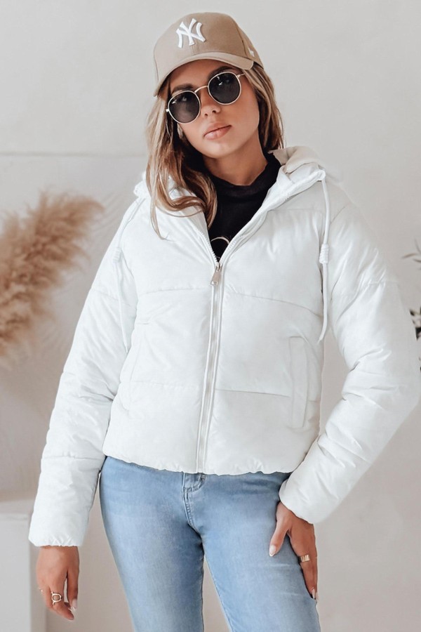 Kurtka damska zimowa krótka GLAMVO puchowa z...