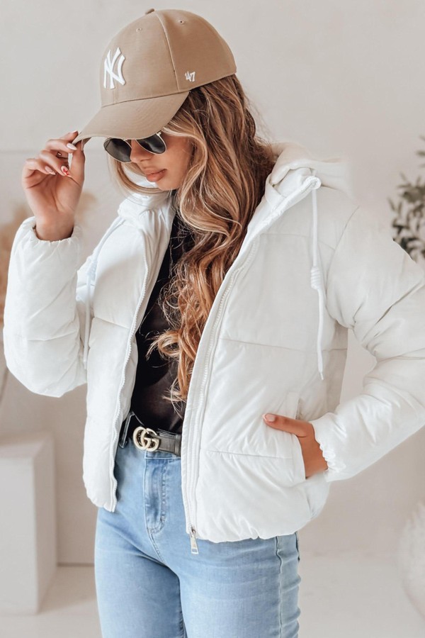 Kurtka damska zimowa krótka GLAMVO puchowa z...