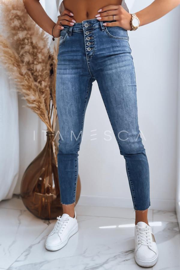 Spodnie jeansowe damskie niebieskie LEHIS