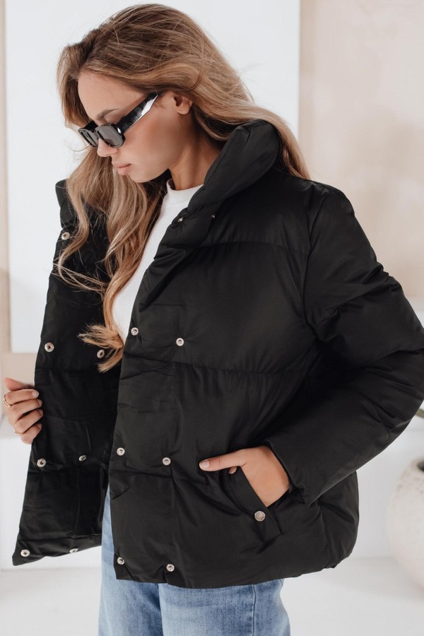 Kurtka zimowa damska pikowana LARO czarna