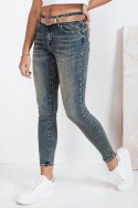 Jeansy damskie skinny push up niebieskie