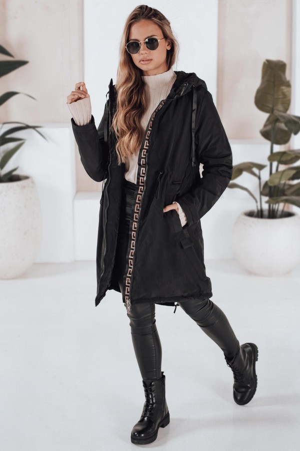 Kurtka przejsciowa damska parka VERONI czarna