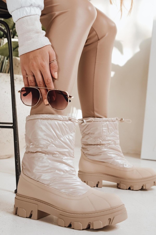 Śniegowce damskie SNOBOOT beżowe