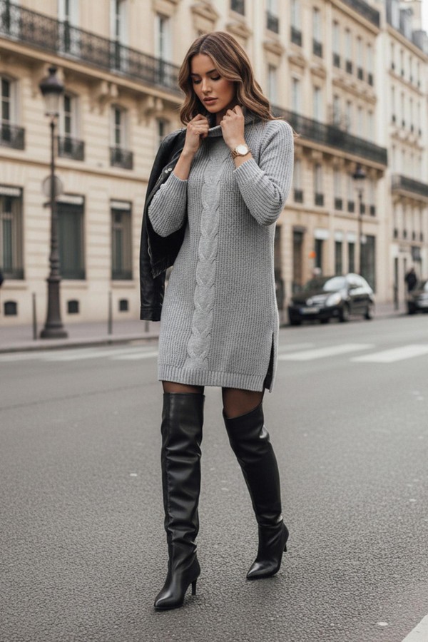 Sweter damski MERCIA jasnoszary