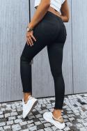 Spodnie damskie jeansowe HYSTEN czarne