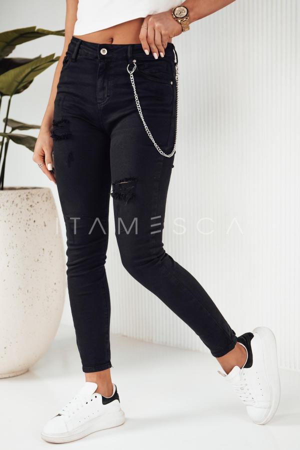 Czarne jeansy damskie ALEX