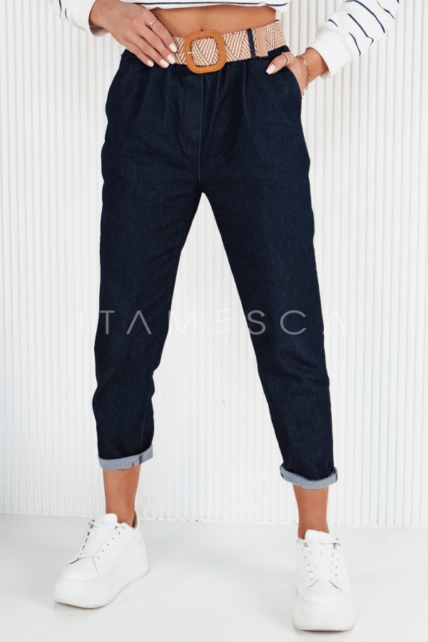 Spodnie damskie jeansowe CONJEAN niebieskie
