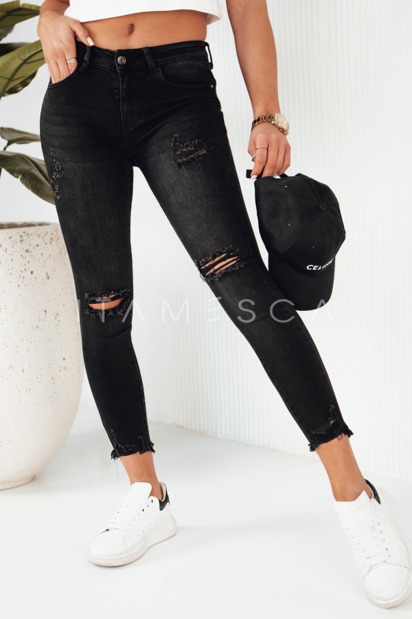 Spodnie damskie jeansowe MARSHA czarne