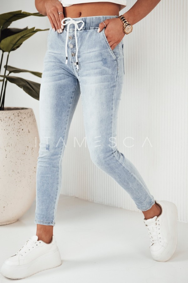 Spodnie jeansowe damskie LEIDA niebieskie