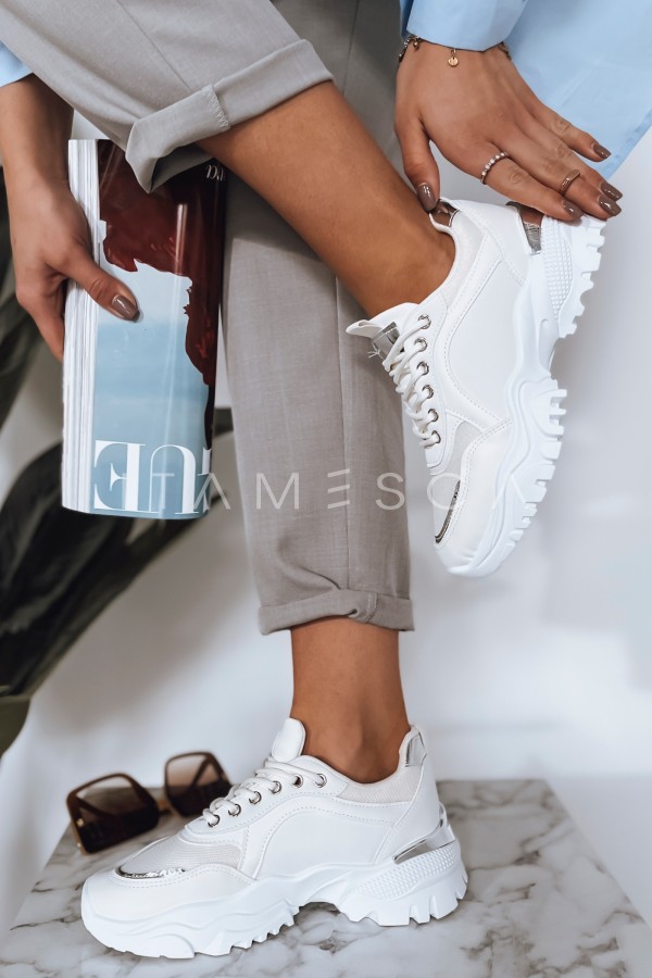 Białe sneakersy damskie LIZZE