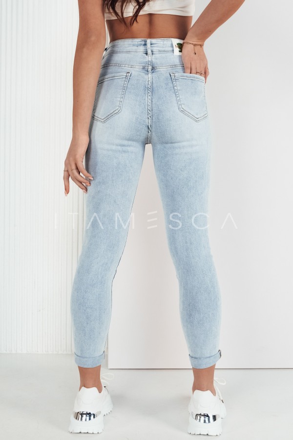 Spodnie damskie jeansowe AGOST niebieskie