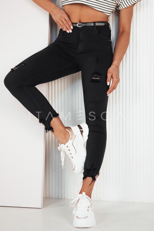 Spodnie damskie jeansowe FAROL czarne