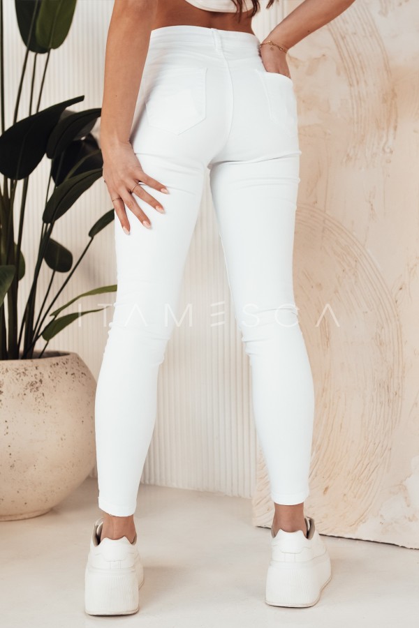 Spodnie damskie jeansowe ALGATE białe