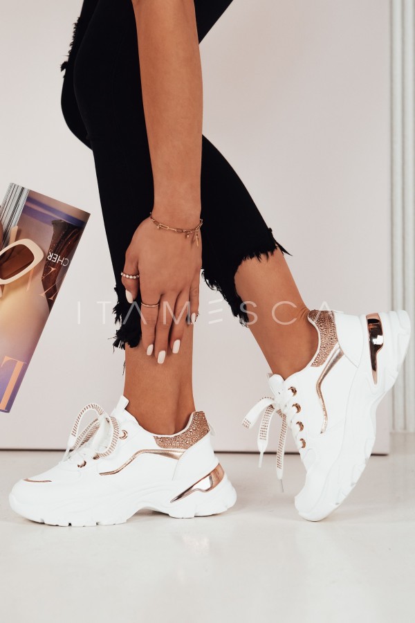 Sneakersy damskie BALTAR białe