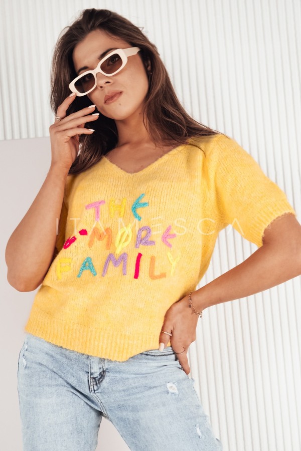 Sweter damski FATEL żółty