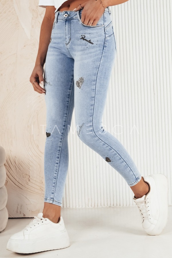 Spodnie damskie jeansowe VERCINOS niebieskie