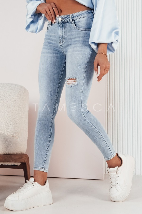 Spodnie damskie jeansowe CISCAR niebieskie