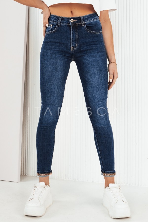 Spodnie damskie jeansowe AUBRIS niebieskie