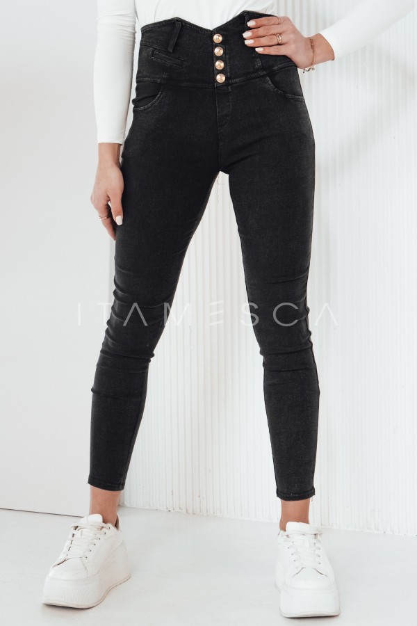 Spodnie damskie jeansowe GINAS czarne