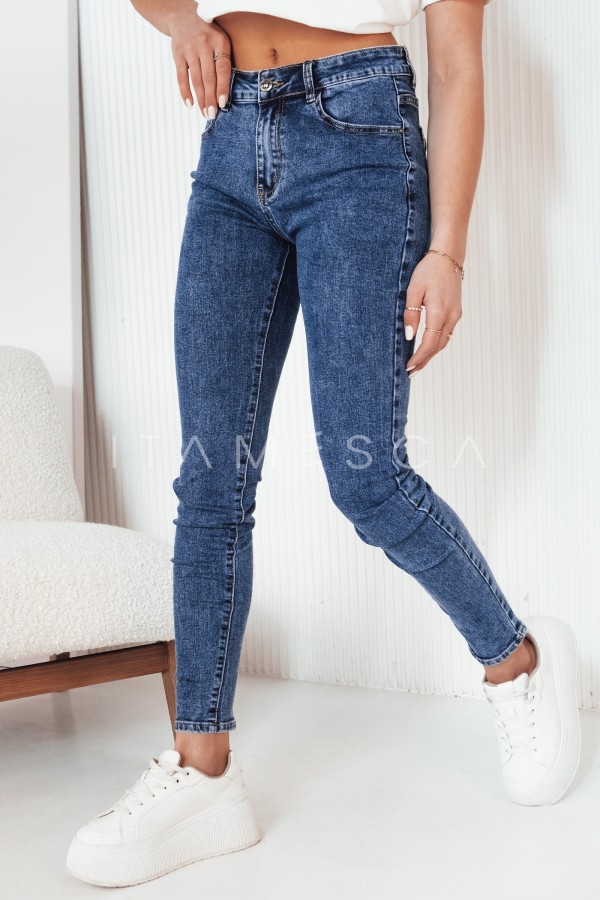 Spodnie damskie jeansowe MABRAN niebieskie