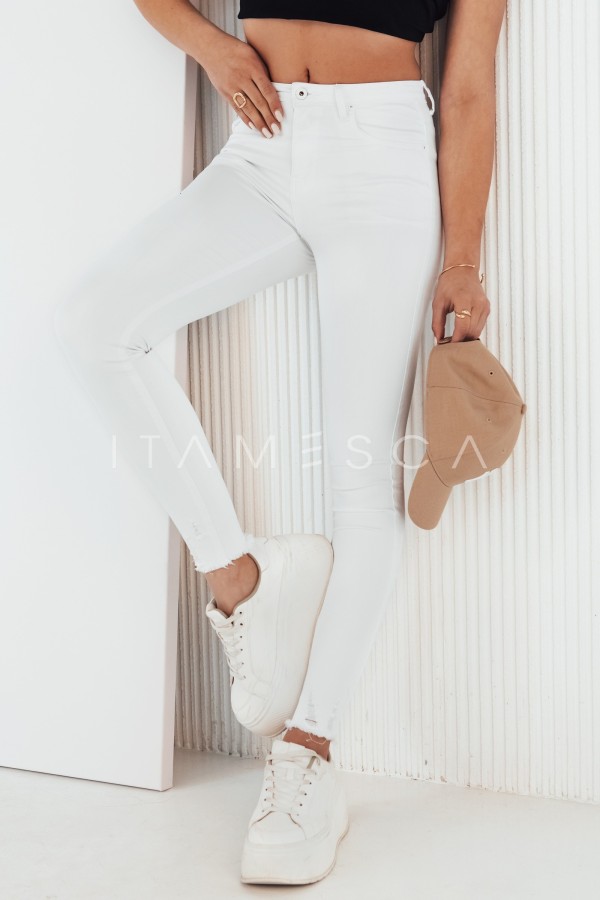 Spodnie damskie jeansowe MOLANO białe