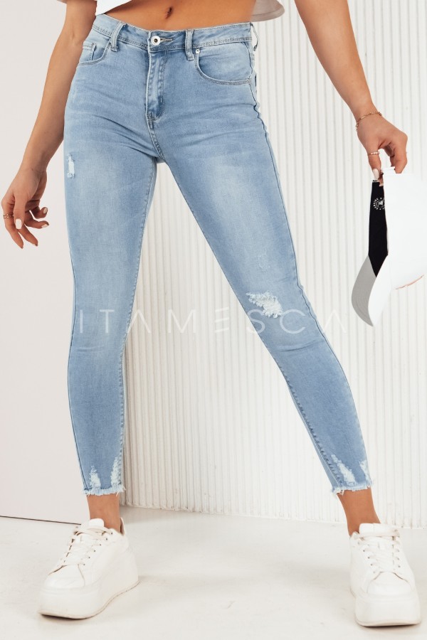 Spodnie damskie jeansowe AURAN niebieskie