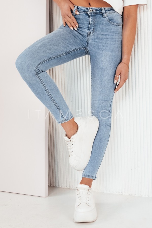 Spodnie damskie jeansowe LAUSE niebieskie
