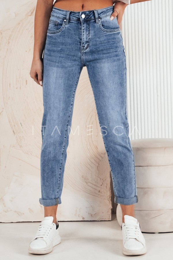 Spodnie damskie jeansowe BERMIN niebieskie