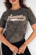 T-shirt damski AMOURETTE szary