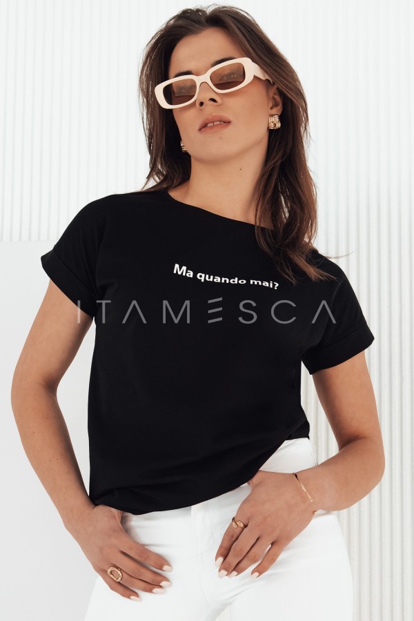 T-shirt damski SENIORITA czarny