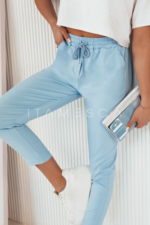 Spodnie damskie materiałowe TOVAS niebieskie