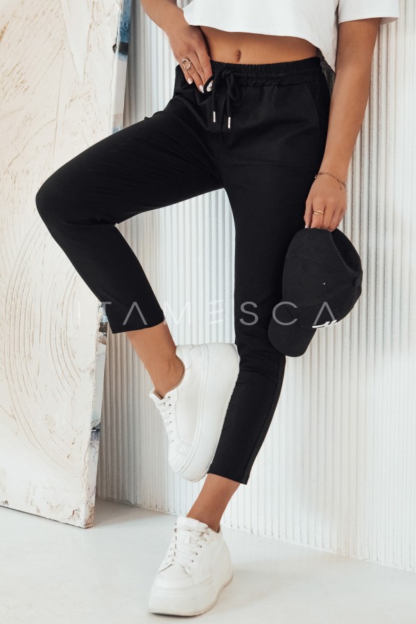 Spodnie damskie materiałowe TOVAS czarne