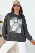 Bluza damska FEMMES grafitowa