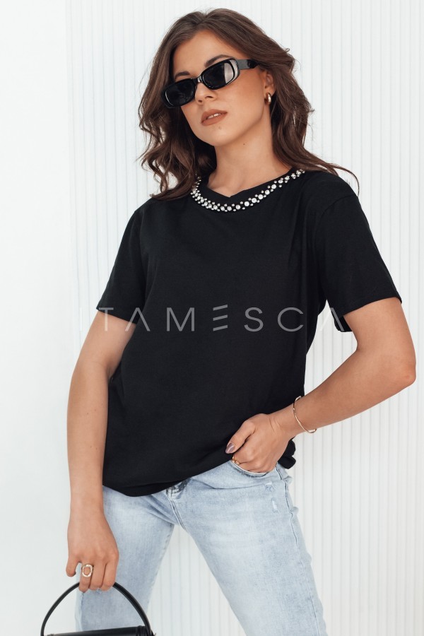 T-shirt damski czarny UMARUS