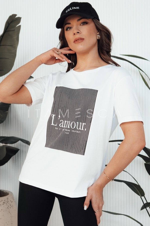 T-shirt damski LAMOUR czarny