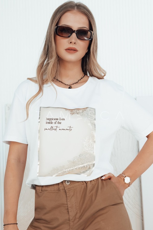 T-shirt damski CHANTE biały
