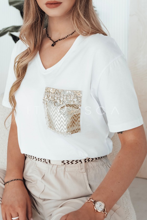 T-shirt damski TASTI biały